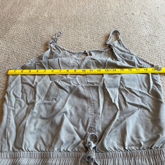 Young Fabulous & Broke Tencel Olive Green Jumpsuit Utility Jogger Sleeveless MED - Picture 5 of 11